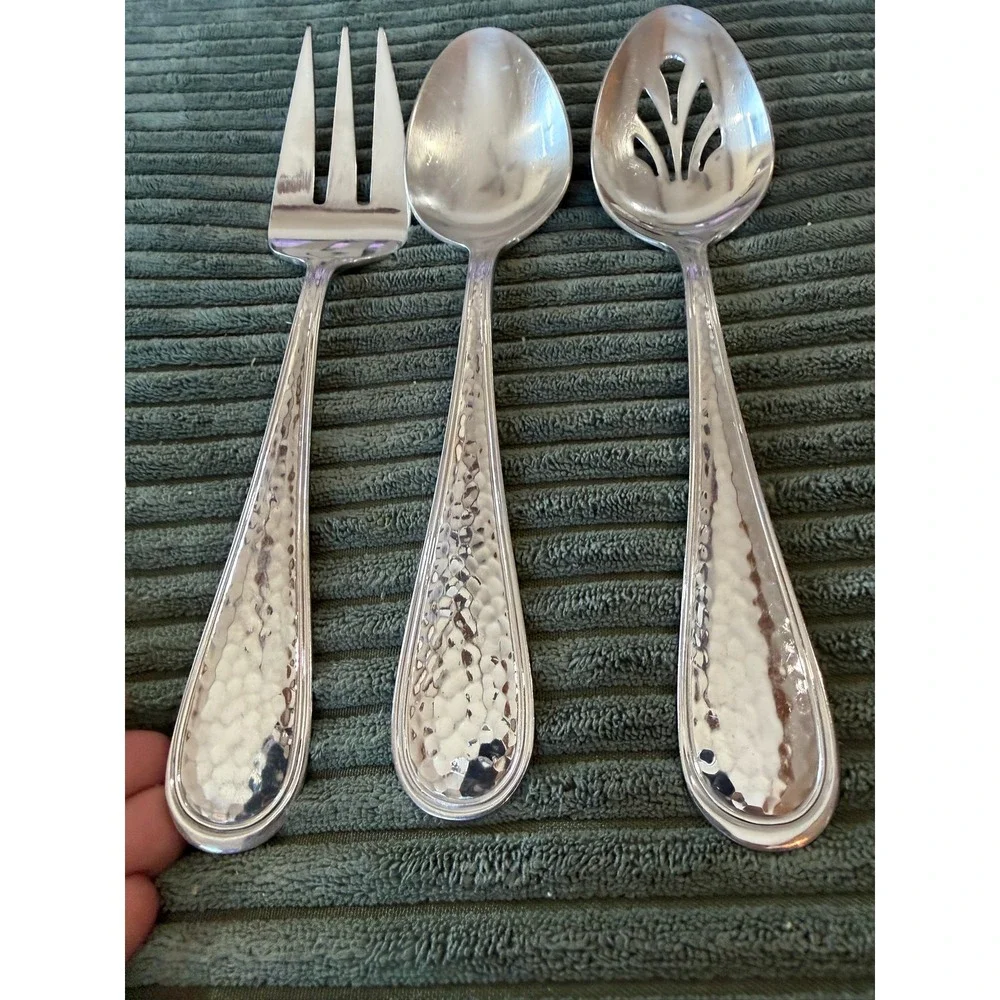Reed & Barton Dorado Hostess Set of 3‎ Flatware Stainless 18/8